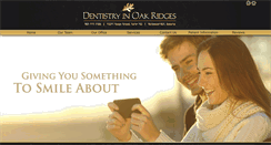 Desktop Screenshot of dentistryinoakridges.com